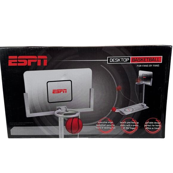 ESPN Office Home Desktop Basketball Half Court Table Finger Game Handheld New! - Picture 1 of 5